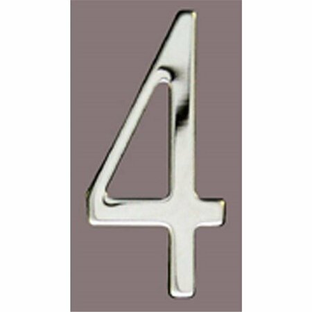 MAILBOX ACCESSORIES Stnls Steel Address Numbers Size - 3 Number - 4-Stainless Steel SS3-Number 4
